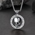 Flash Sale Viking Runes Skull Necklace For Men
