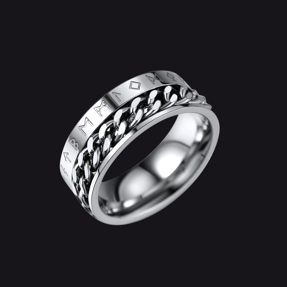 Viking Spinner Fidget Anxiety Ring for Men Women