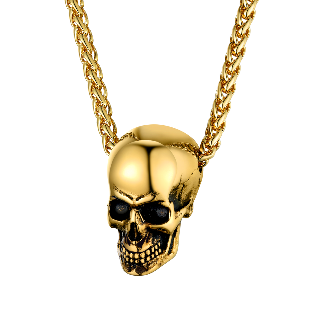 Gothic Skull Necklace Pendant For Men