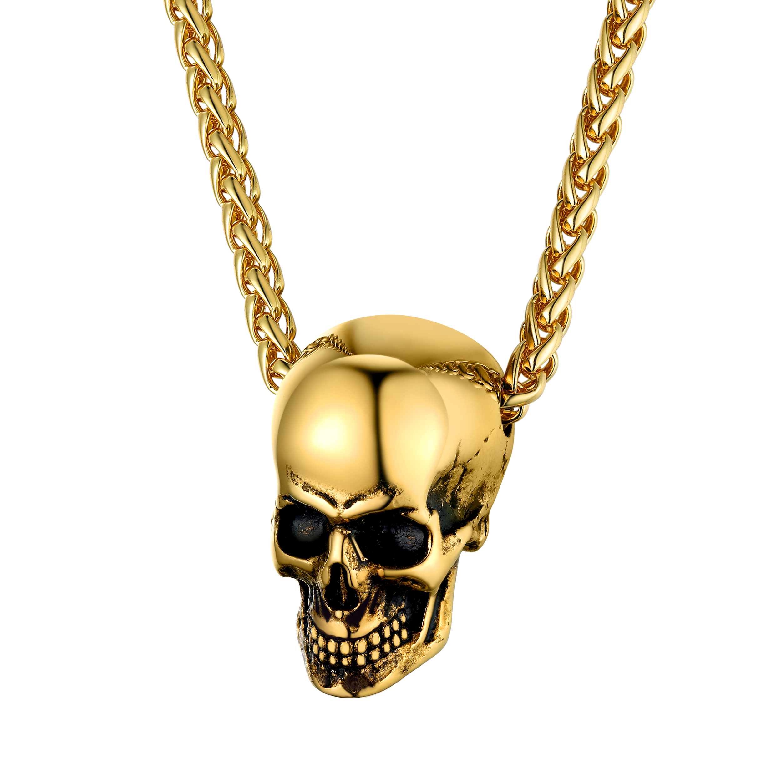 Gothic Skull Necklace Pendant For Men