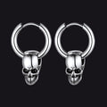Cool Skull Hoop Dangle Earrings For Men Women