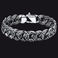 Stainless Steel Celtic Chunky Cuban Link Chain Bracelet for Men