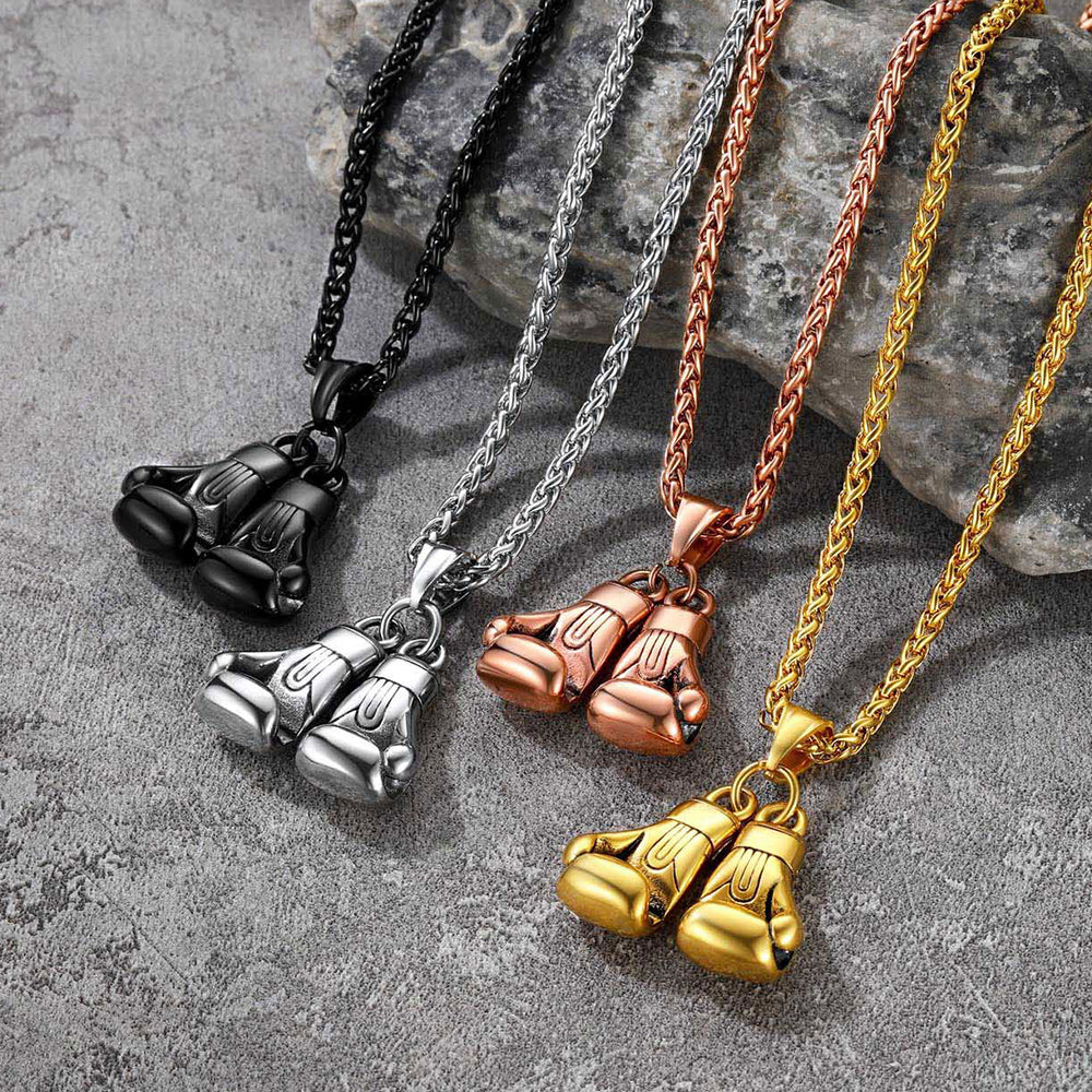 Boxing Gloves Pendant Necklace for Men Boys