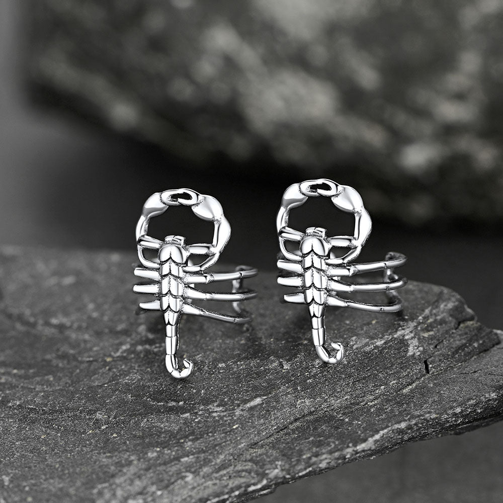 Sterling Silver Scorpion Ear Cuff for Men