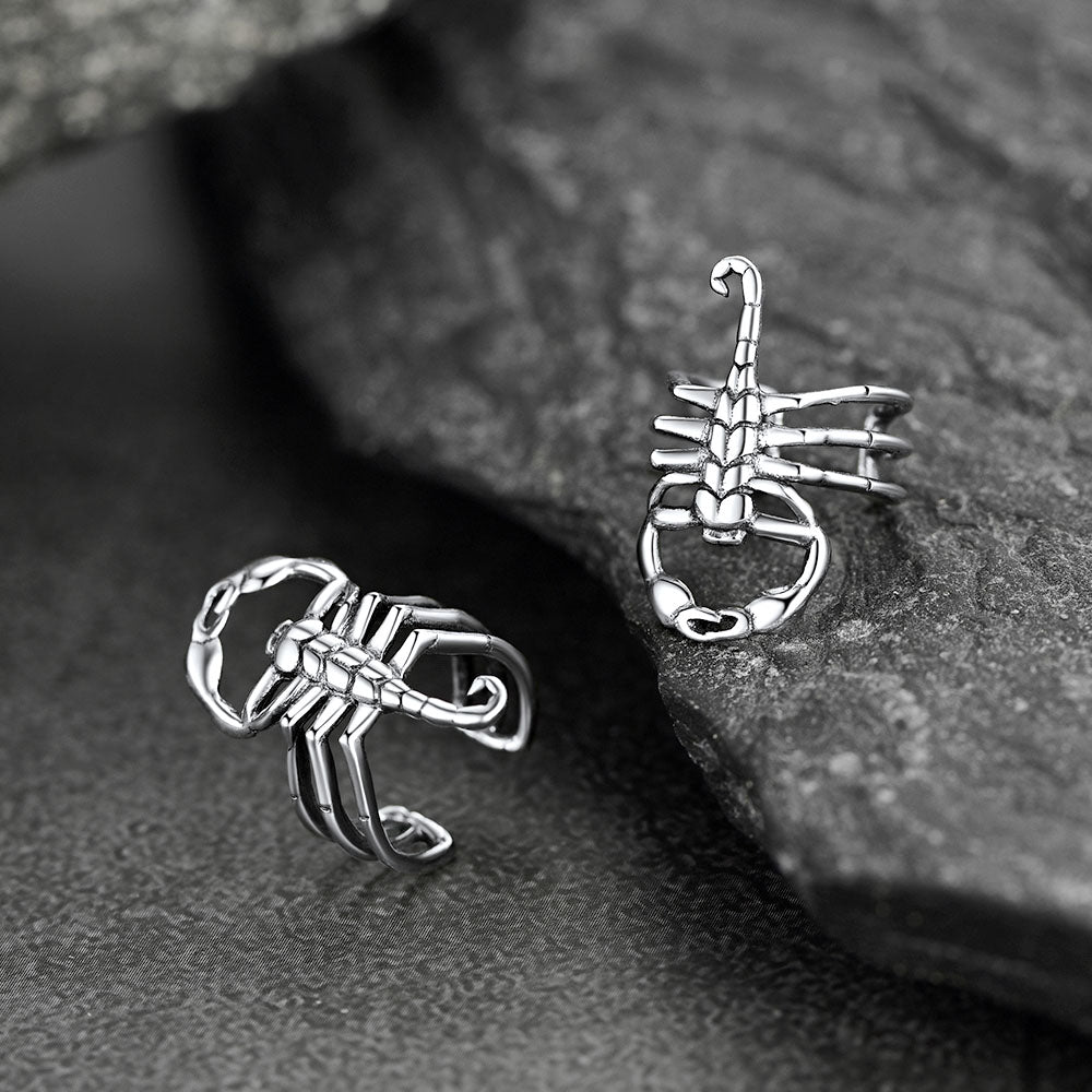 Sterling Silver Scorpion Ear Cuff for Men