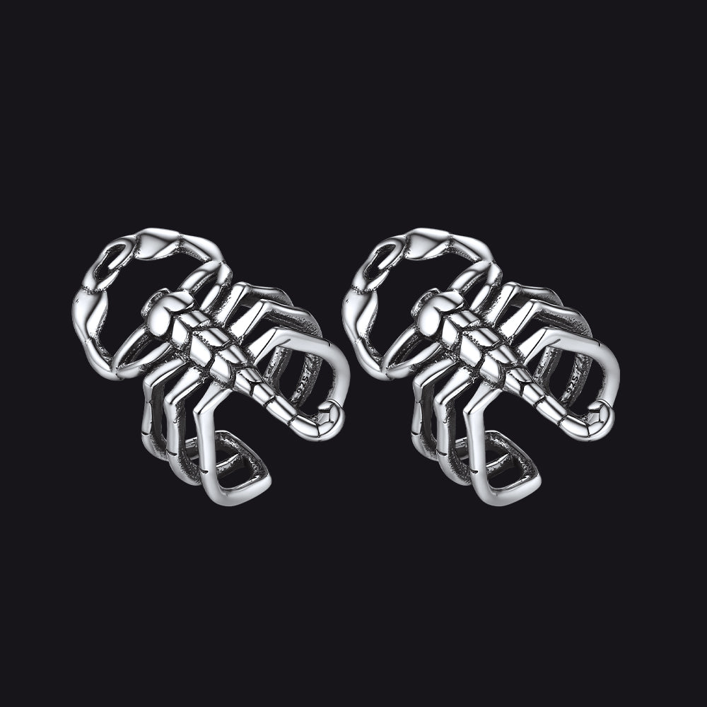 Sterling Silver Scorpion Ear Cuff for Men