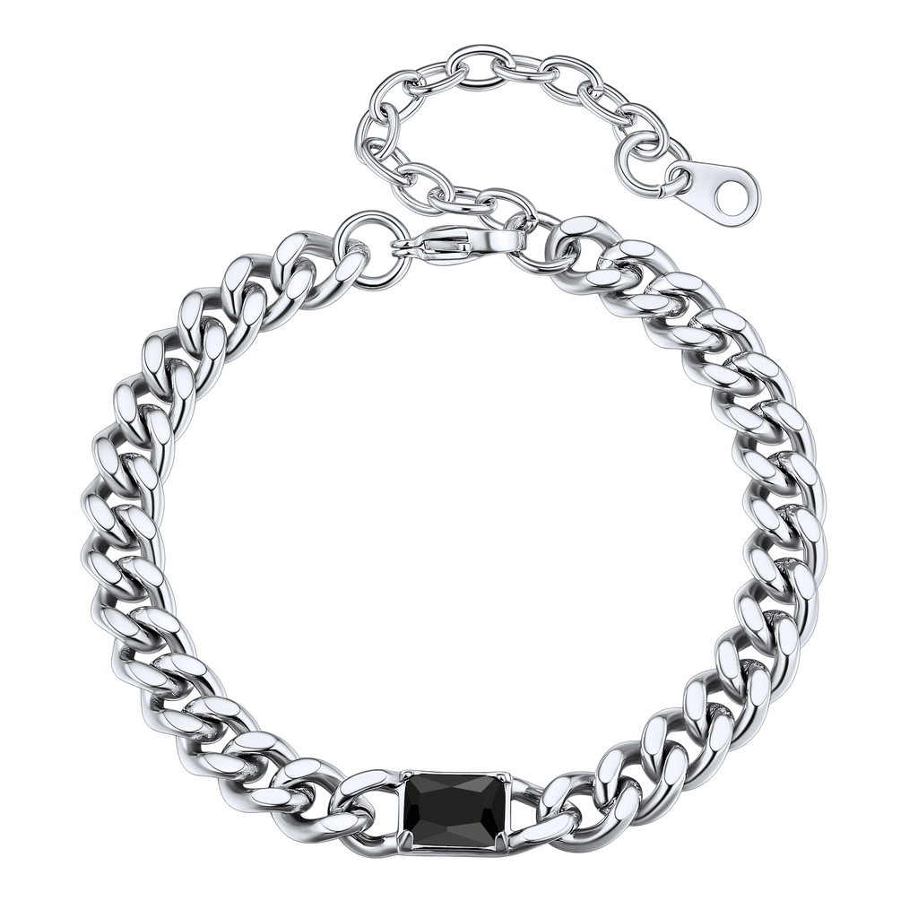 Flash Sale Cubic Zirconia Thick Chain Bracelet for Women Men