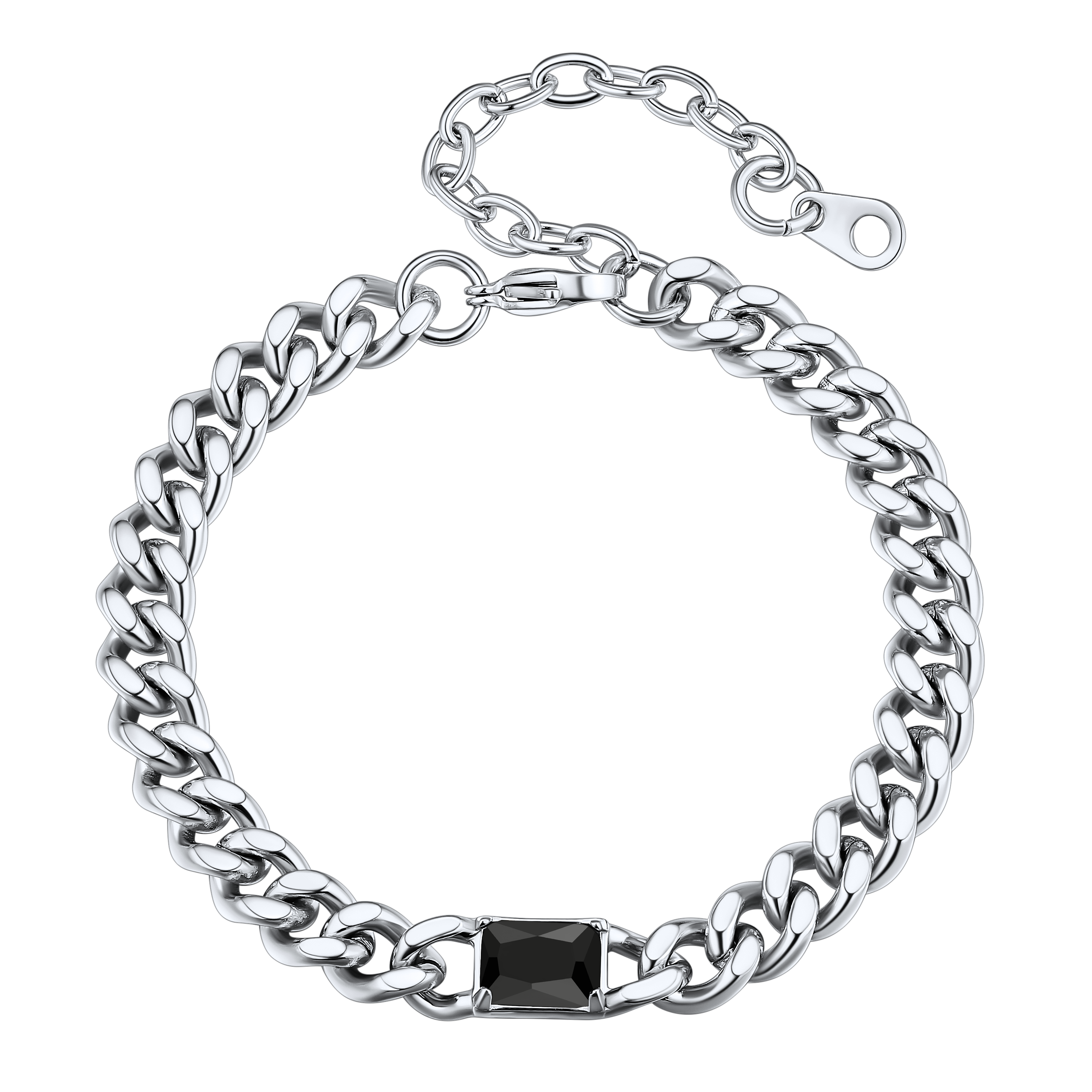 Flash Sale Cubic Zirconia Thick Chain Bracelet for Women Men