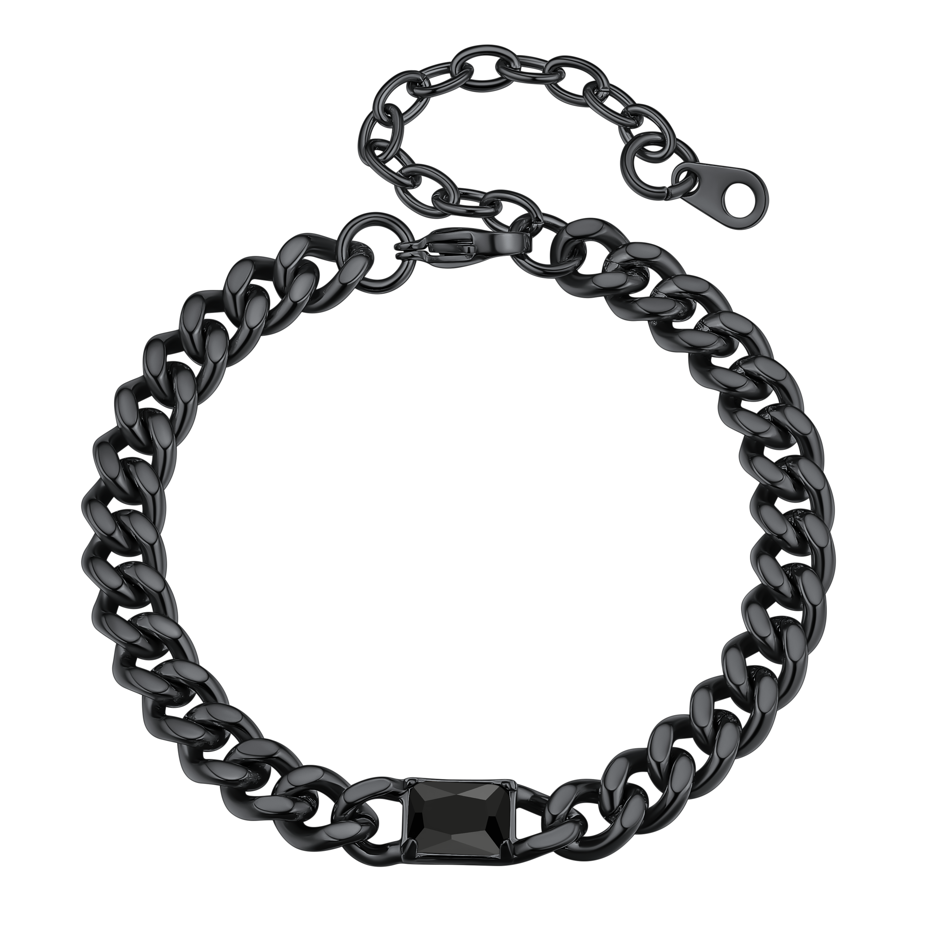 Flash Sale Cubic Zirconia Thick Chain Bracelet for Women Men