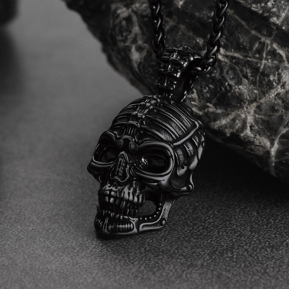 Gothic Skull Necklace Pendant for Men