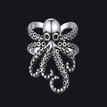 Sterling Silver Octopus Ear Cuff Earring for Men 1PC