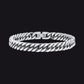 Thick Cuban Link Bracelet for Men in Stainless Steel