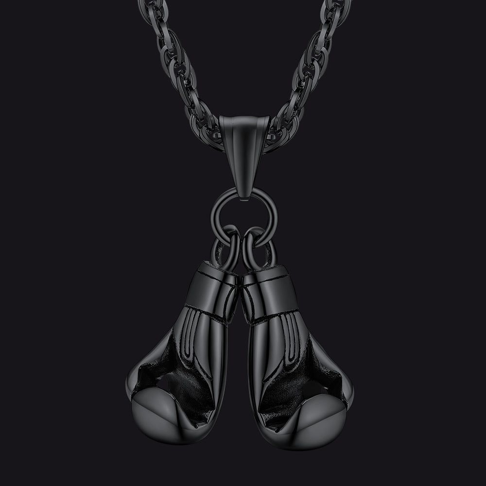 Boxing Gloves Pendant Bodybuilding Pendant Necklace for Men Boys