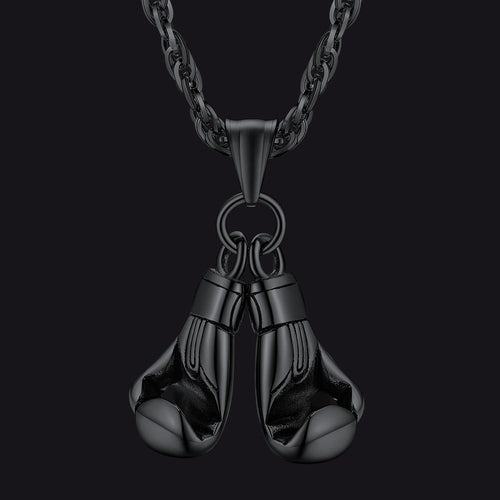 Boxing Gloves Pendant Bodybuilding Pendant Necklace for Men Boys