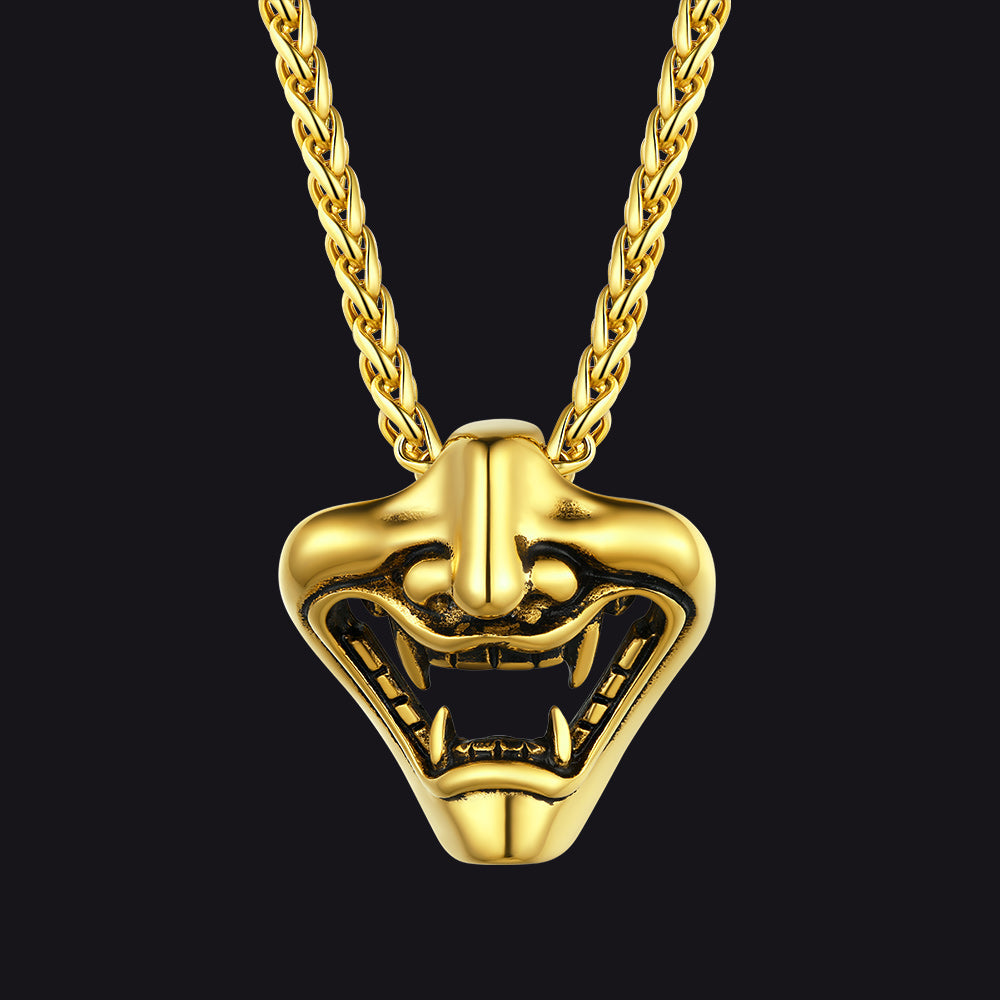 Flash Sale Gothic Devil Joker Necklace for Men