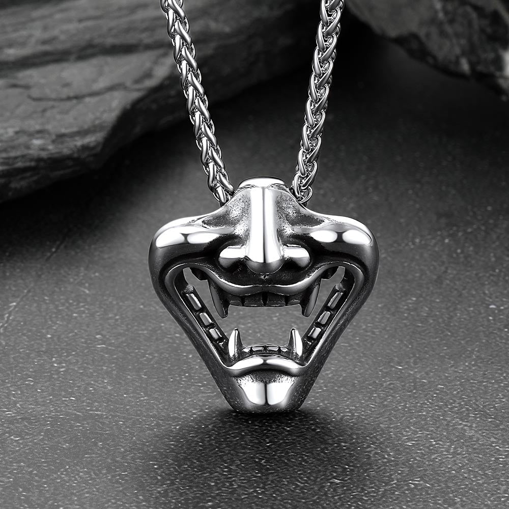 Flash Sale Gothic Devil Joker Necklace for Men