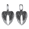 Flash Sale Punk Angel Wing Hoop Dangle Earrings for Women Men