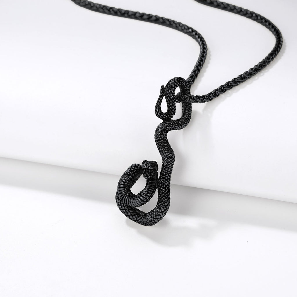 Flash Sale Gothic Snake Pendant Necklace for Men