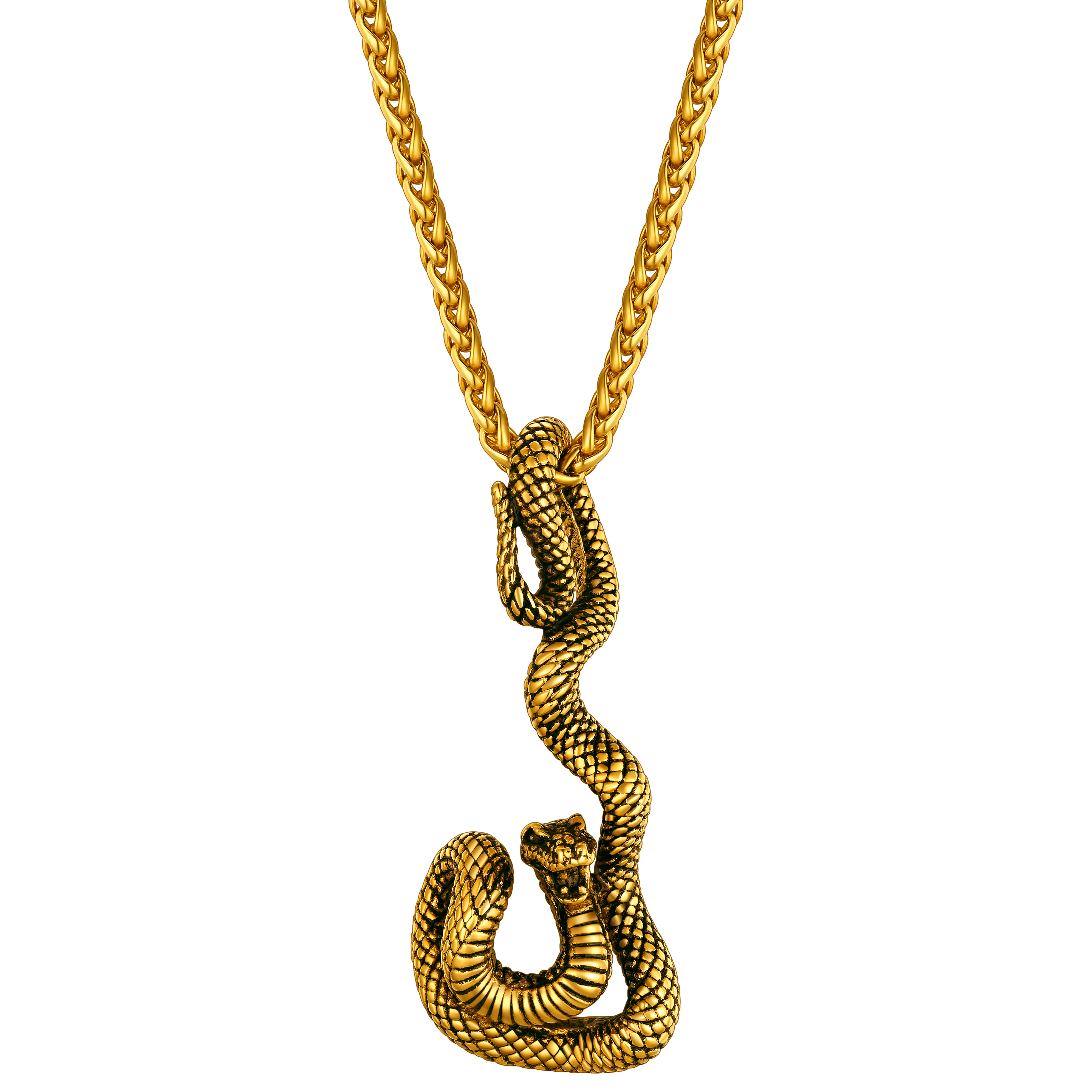 Flash Sale Gothic Snake Pendant Necklace for Men