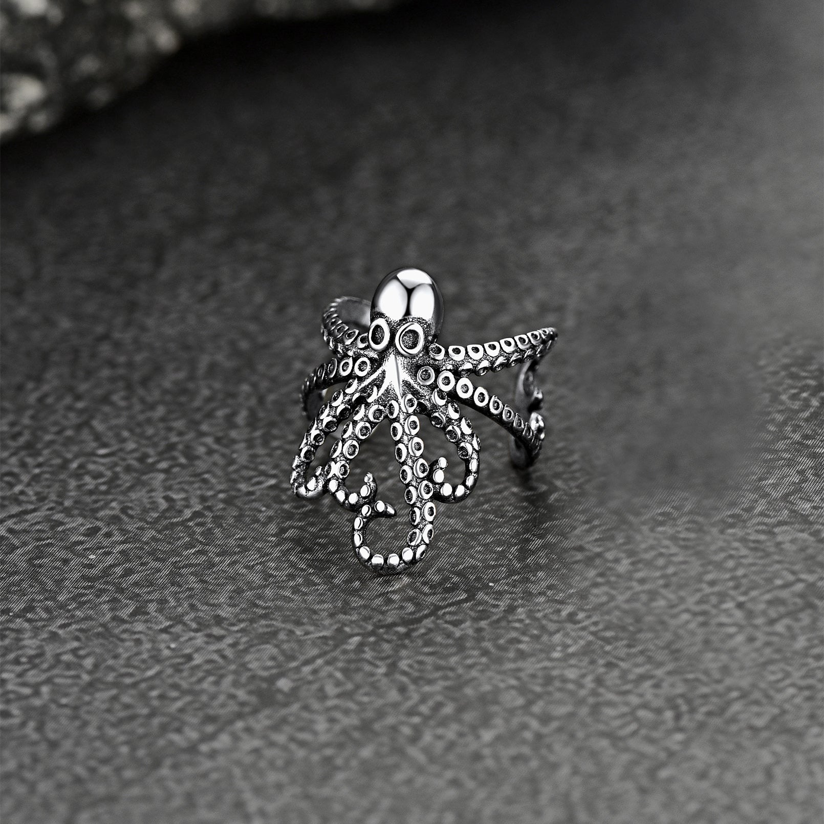 Sterling Silver Octopus Ear Cuff Earring for Men 1PC