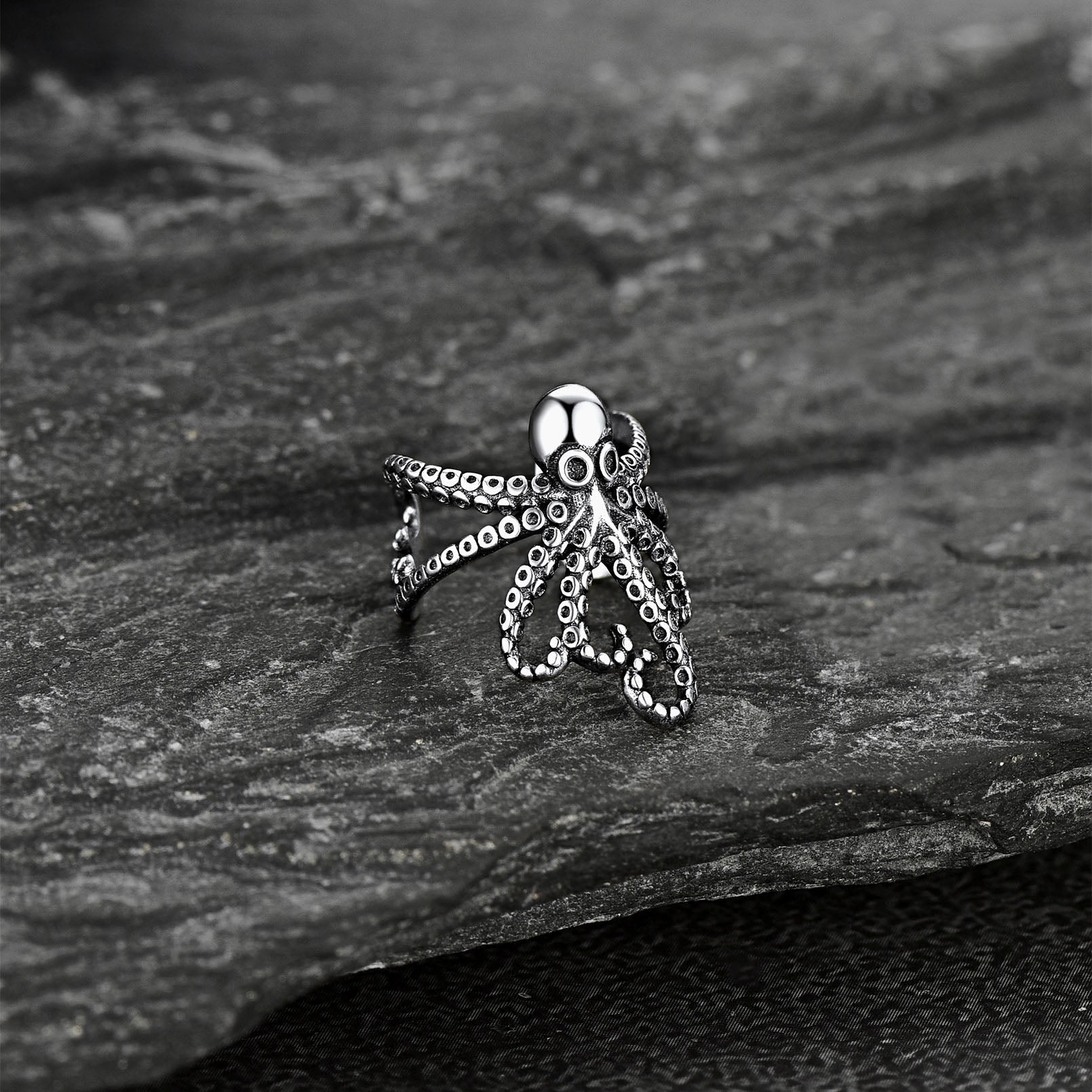 Sterling Silver Octopus Ear Cuff Earring for Men 1PC