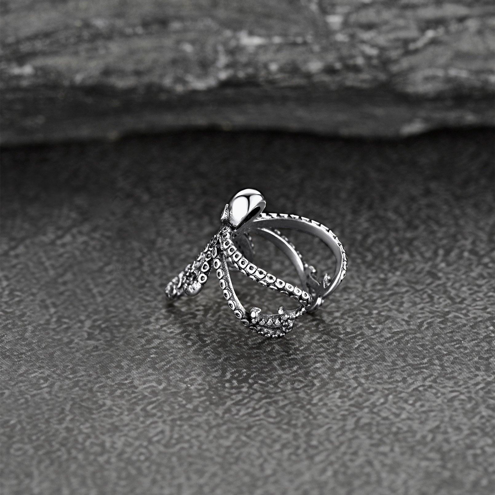 Sterling Silver Octopus Ear Cuff Earring for Men 1PC