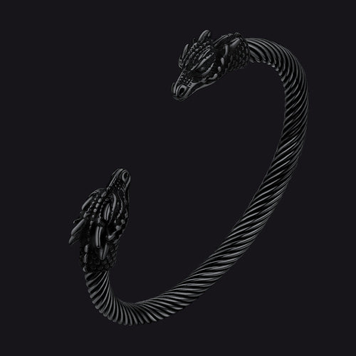 Dragon Head Bracelet Arm Ring Cuff Bangle For Men
