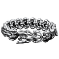 Viking Dragon Head Bracelet Stainless Punk Bracelet