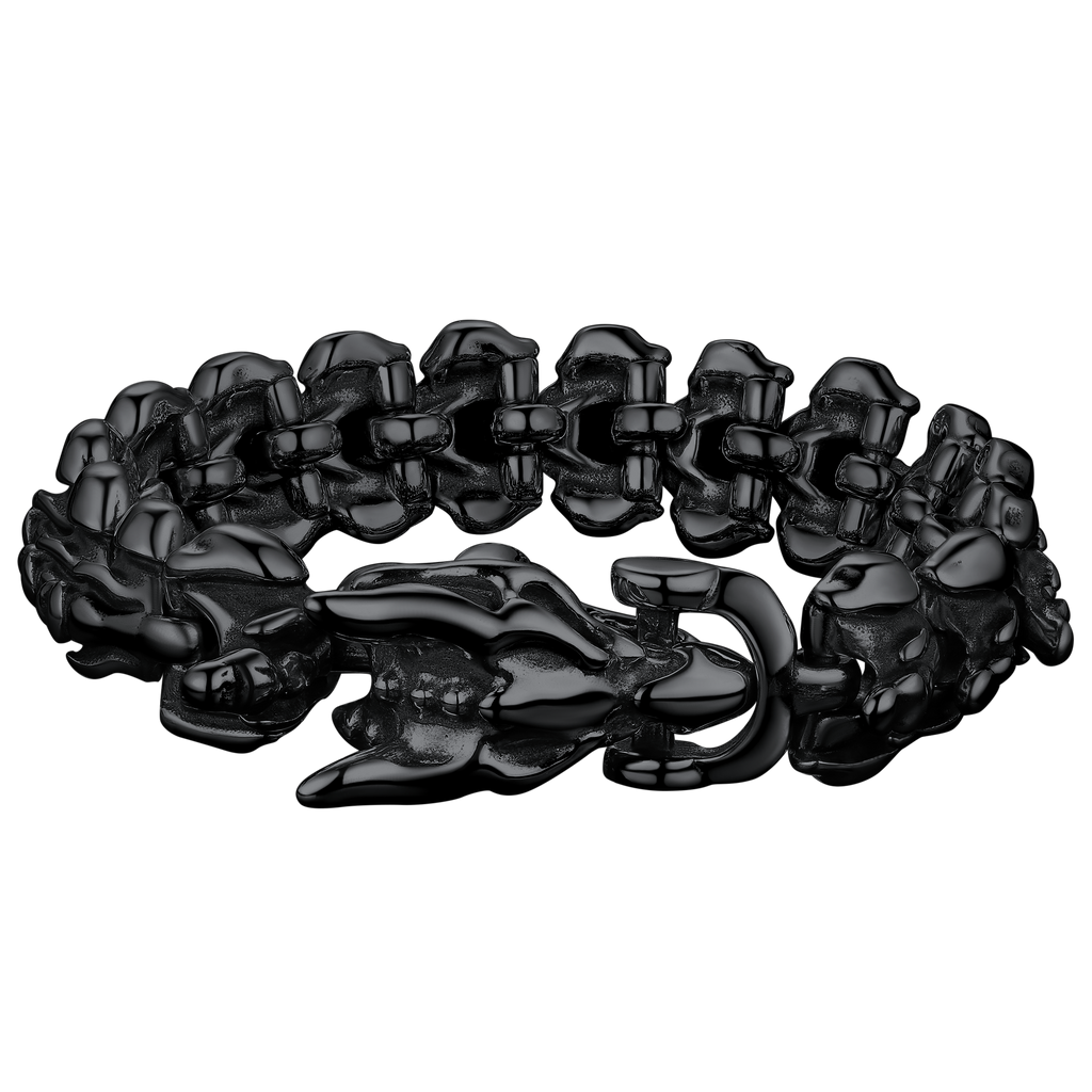 Viking Dragon Head Bracelet Stainless Punk Bracelet