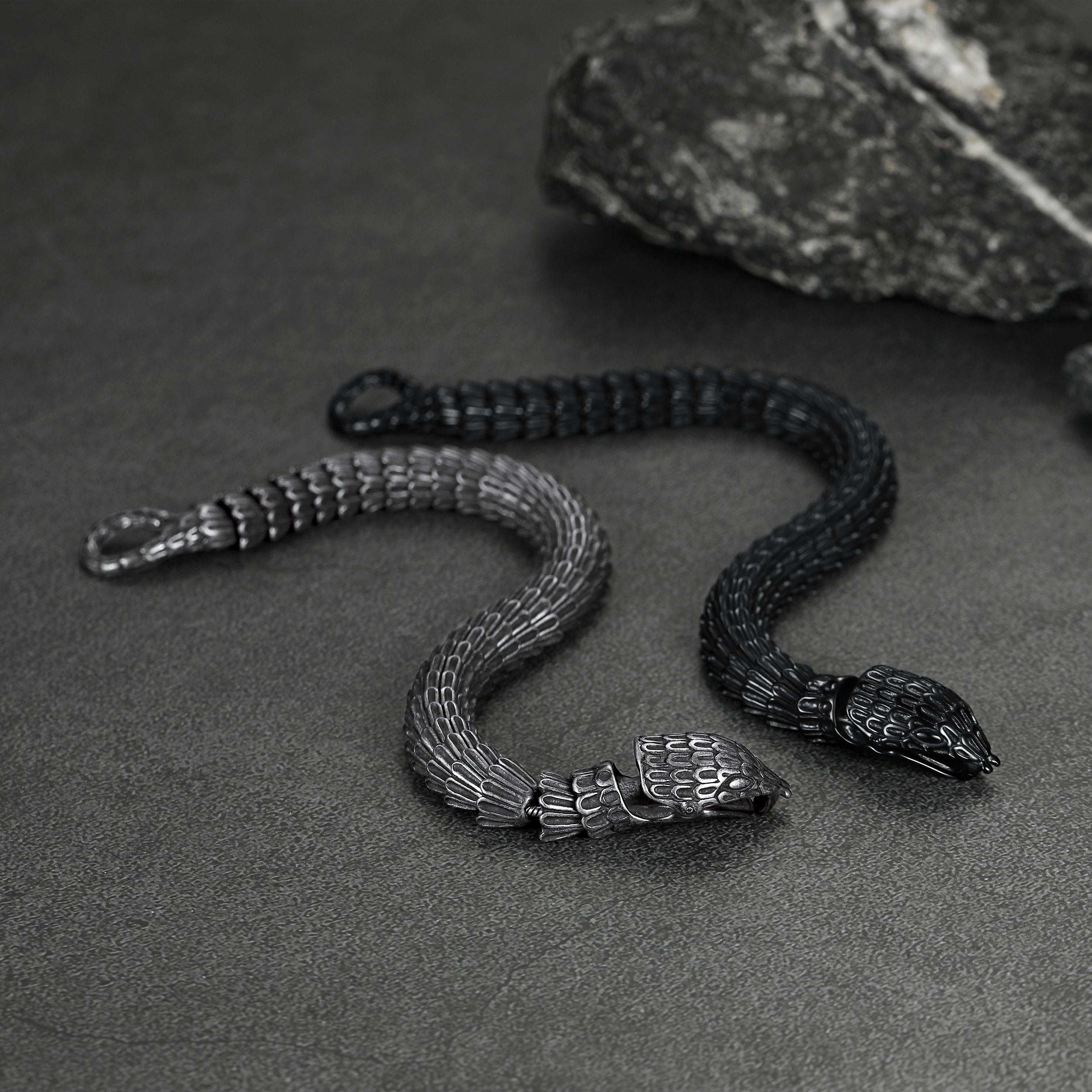 Viking Snake Jörmungandr Bracelet Stainless Steel Bangle Bracelet