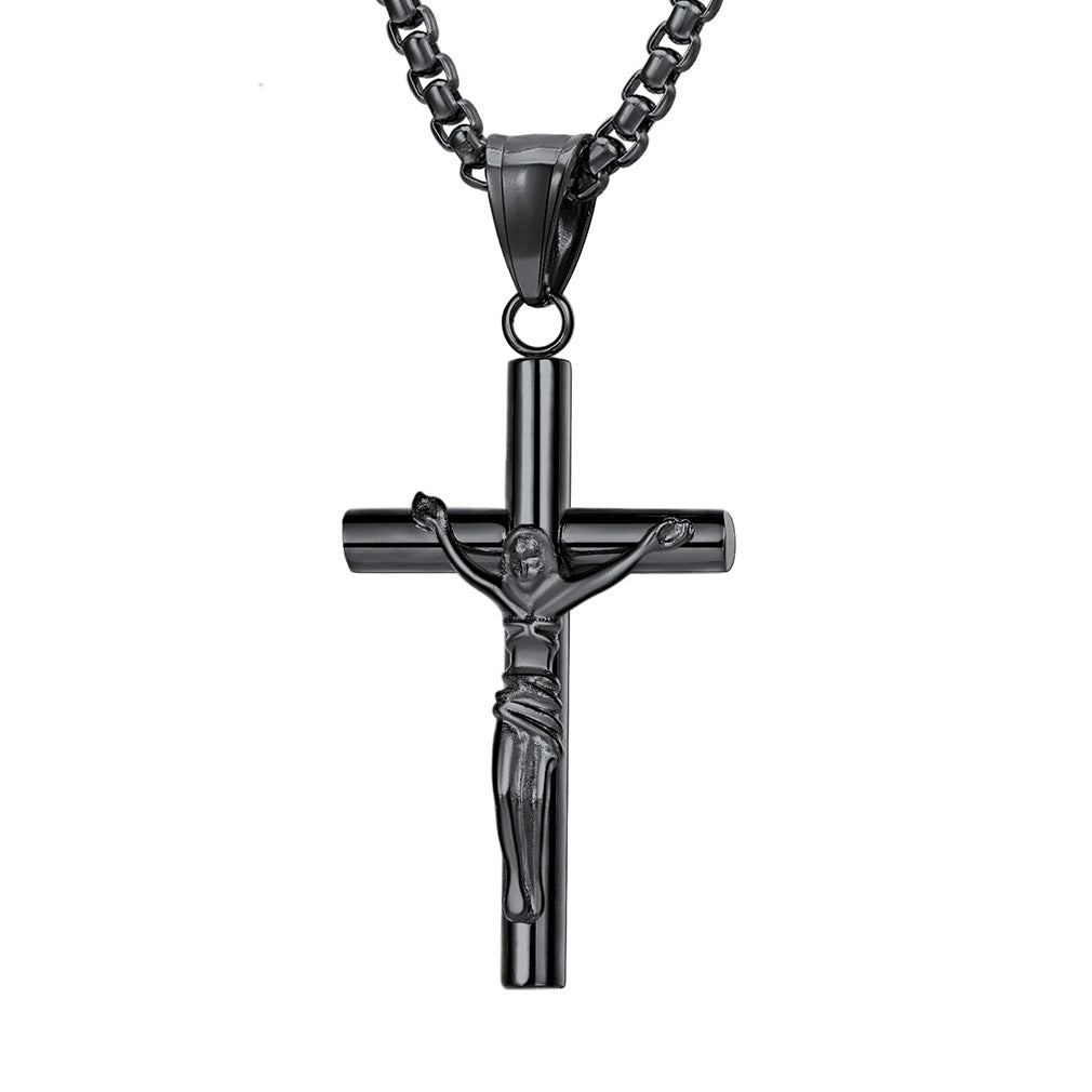 Flash Sale Christian Savior Cross Necklace for Man