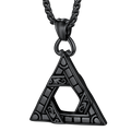 Flash Sale Gothic Triangle Necklace Pendant Necklace for Man