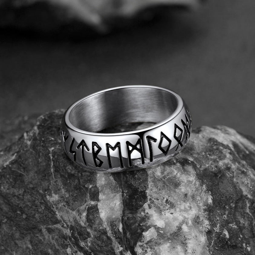 Flash Sale Norse Viking Runes Ring Stainless Steel Ring for Men