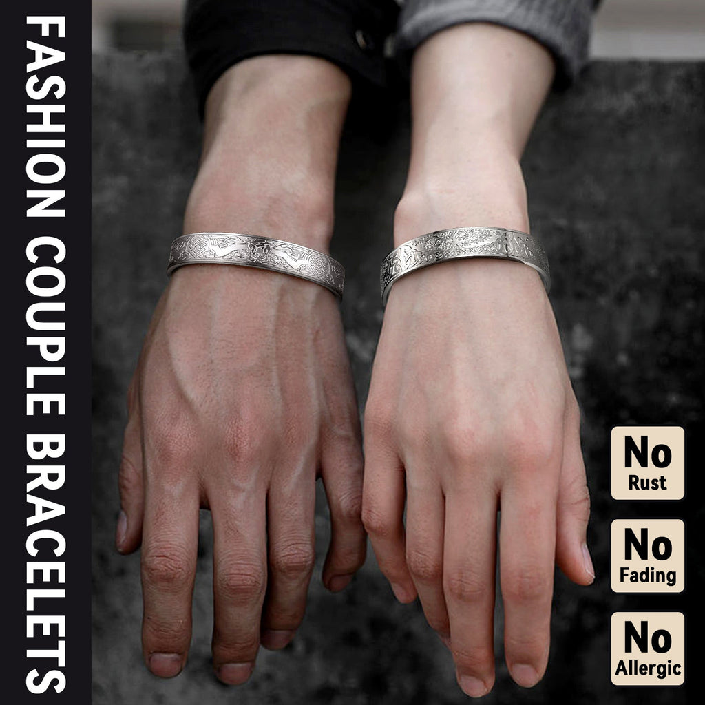 Custom Celtic Knot Cuff Bracelet Bangle for Men Women