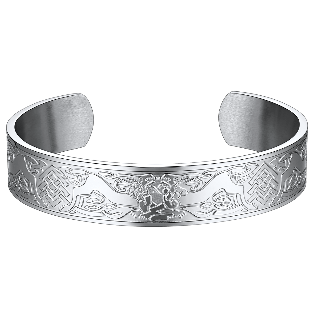 Custom Celtic Knot Cuff Bracelet Bangle for Men Women