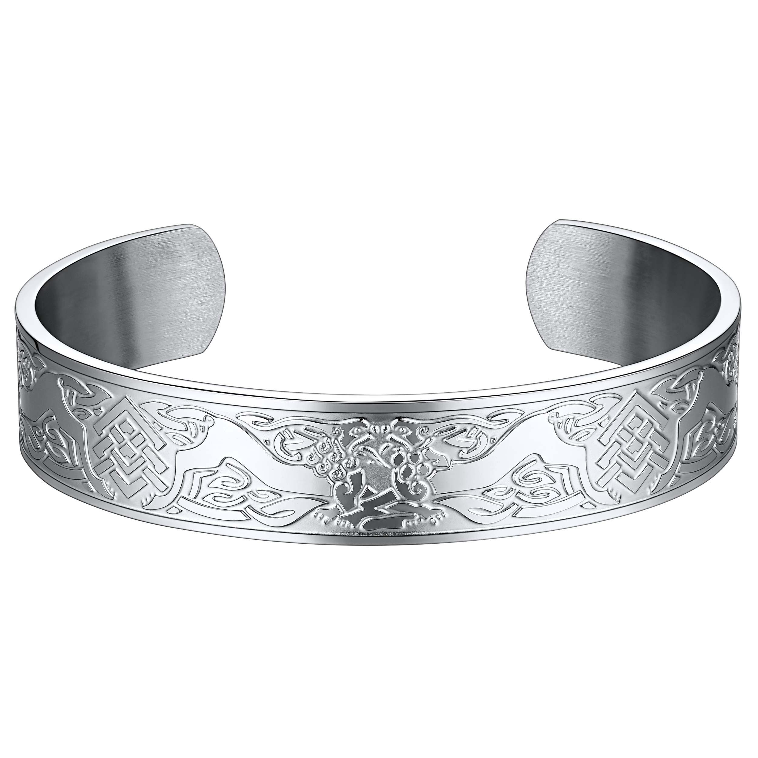 Custom Celtic Knot Cuff Bracelet Bangle for Men Women