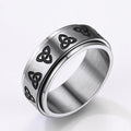 Celtic Knot Fidget Band Ring for Anxiety for Men