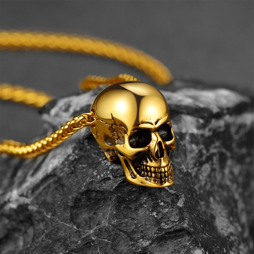 Gothic Skull Necklace Pendant For Men